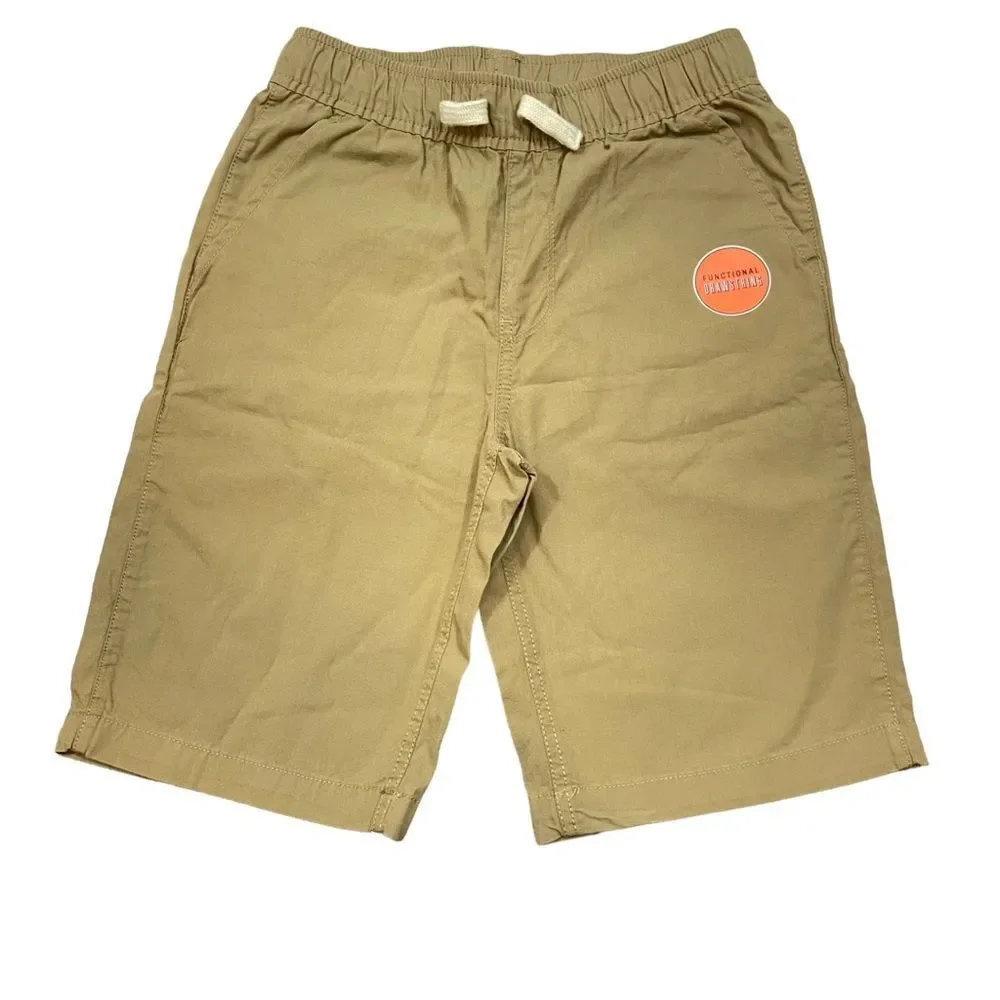 New with Tags Boy’s The Children’s Place Tan Pull On Chino Shorts‎ Size 12